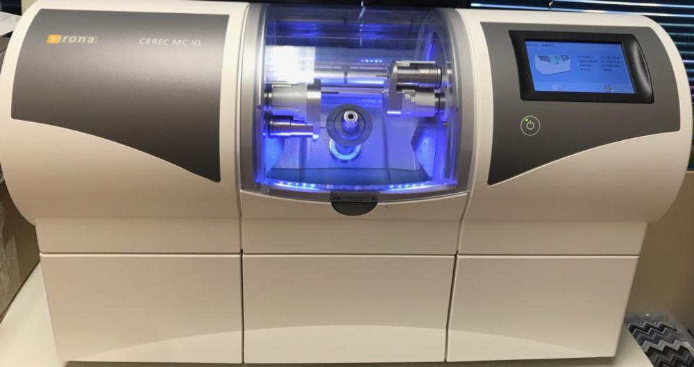 the crown-making part of our cerec crown machine | dental crowns vienna va